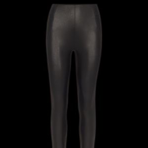 Black vegan leather leggings
